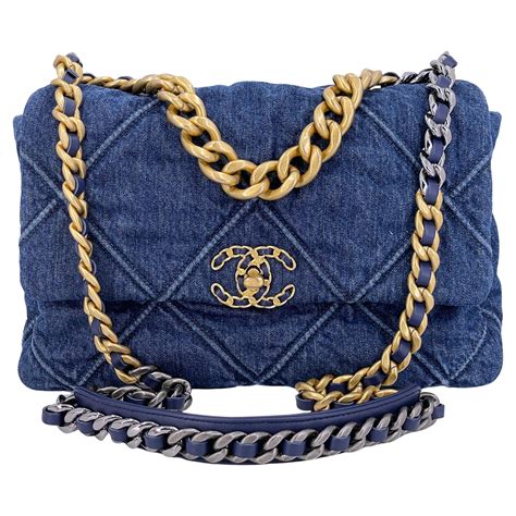 chanel 19 denim wallet on chain|chanel wallet on chain classic.